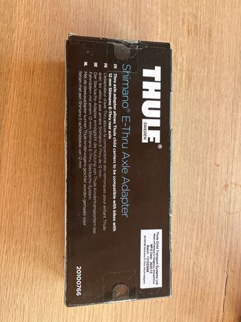 Used Thule Shimano E-Thru Axle Adapter bike