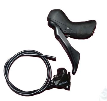 Brugt Shimano GRX ST-RX600 + BR-RX400 Flat Mount Brakes