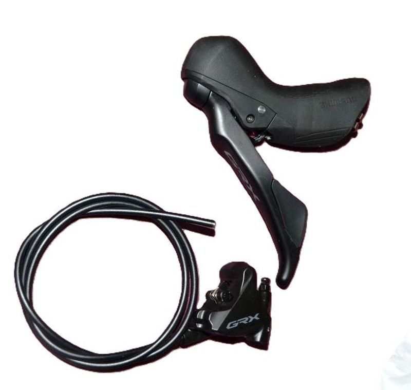Brugt Shimano GRX ST-RX600 + BR-RX400 Flat Mount Brakes