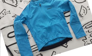 Brugt Siroko Kids' Thermal Cycling Jersey K-Core Whip Blue 7-8 (128cm) Cycling Clothing