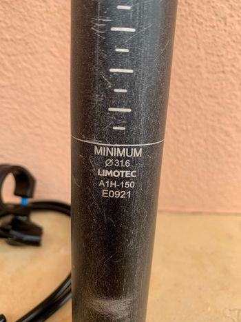 Used Limotec Telescopico MTB 31,6 escurs 150mm Lungh Tot 443mm bike — image 4 of 8