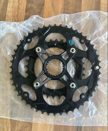 Brugt Shimano 2x9 Gravel Chainrings Drivetrain & Pedals