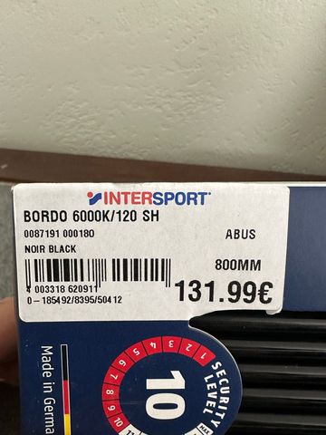 Used ABUS Bordo 6000k Big bike — image 4 of 4