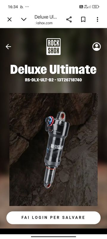Używany RockShox Deluxe Ultimate RCT 210x55 Air Shock Rear Suspension