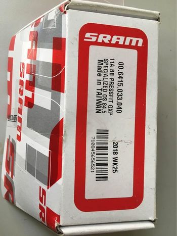Used Sram GXP PressFit Bottom Bracket for Specialized OSBB PF42-84.5-GXP bike — image 4 of 6