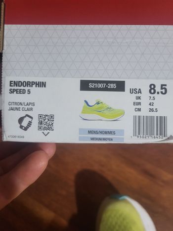 Used Saucony escarpe podismondorfin sped 5 2026 bike — image 1 of 3