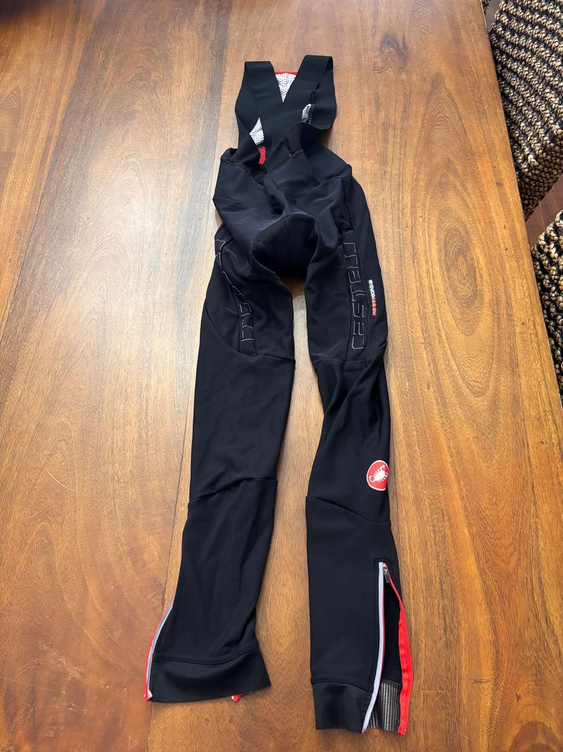 Used Castelli Long Bibshorts Rosso Corsa 2023 Cycling Clothing