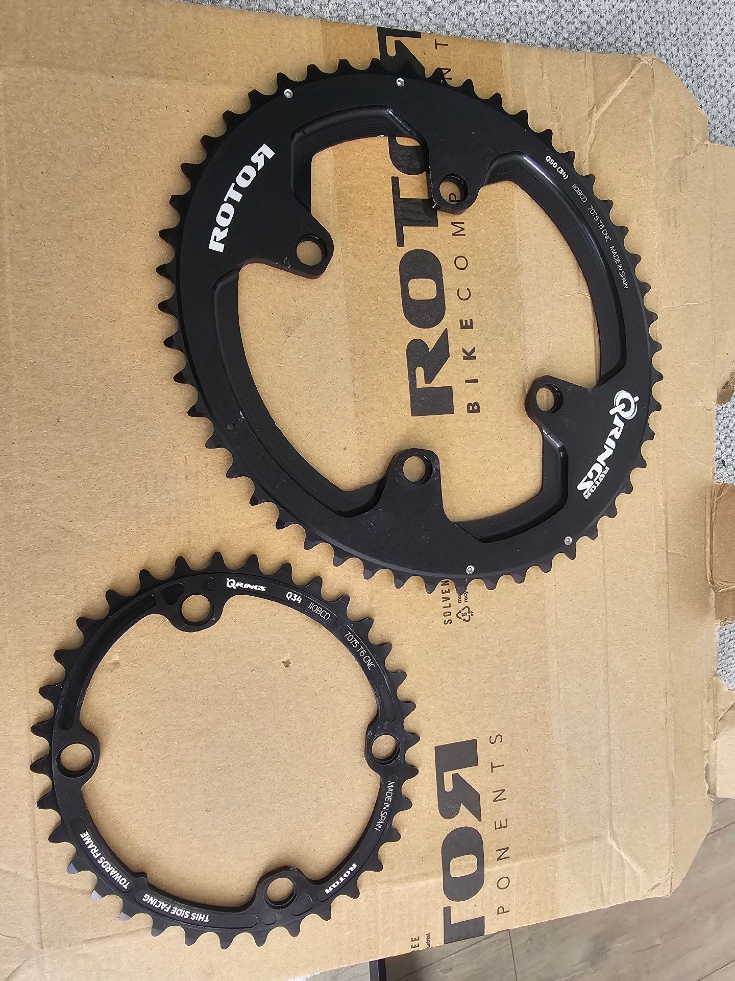 Rotor Q RINGS Oval Chainring bcd110x4 q50/34t 2024