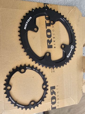 Used Rotor Q RINGS Oval Chainring bcd110x4 q50/34t 2024 Drivetrain & Pedals