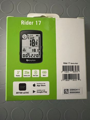 Bryton, Rider 17 GPS Cycling Computer