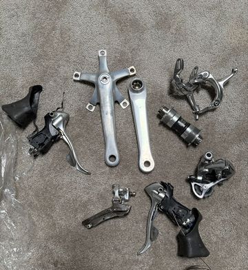 Brugt Shimano Dura Ace Groupset 1996 Groupset