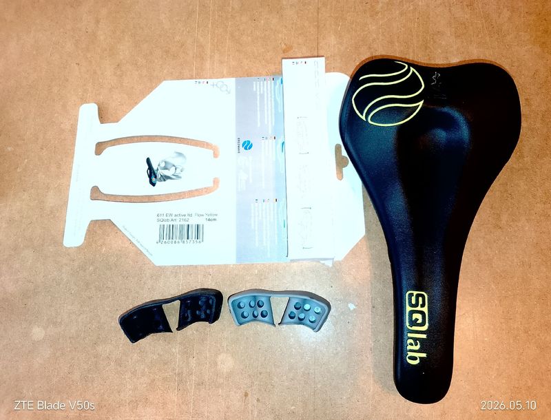 Used Sq Lab 611 Ergowave active yellow Saddles & Seatposts