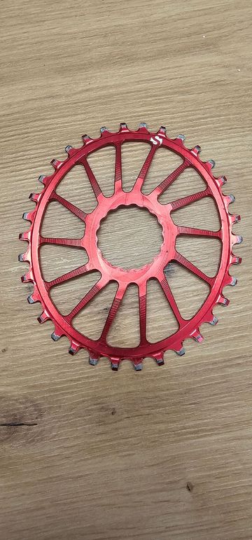 Used Race Face Oval Shift Up 34T Drivetrain & Pedals