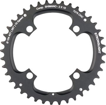 Used Shimano Stronglight Chainring 10-speed 4-arm Drivetrain & Pedals