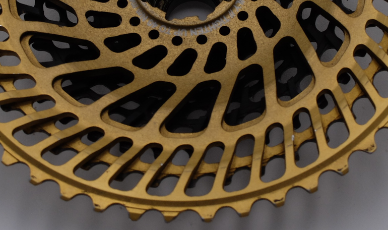 Used Leonardi factory General Lee 12V Kassette 9-48 Zähne Gold SRAM XD bike — image 6 of 6