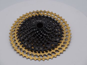 Used Leonardi factory General Lee 12V Kassette 9-48 Zähne Gold SRAM XD bike