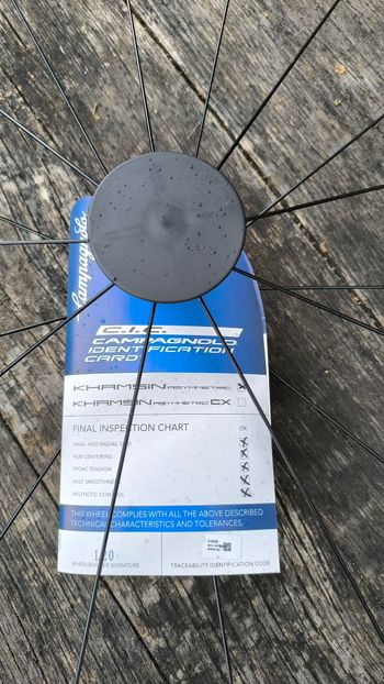Used Campagnolo Khamsin Asymmetric G3 Wheelset 2017 bike — image 4 of 10