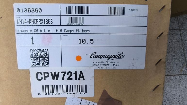 Used Campagnolo Khamsin Asymmetric G3 Wheelset 2017 bike — image 9 of 10