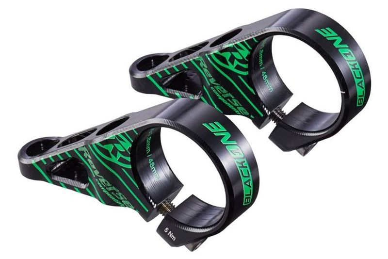 Used Reverse Components Reverse DH Stem Black/Green Cockpit