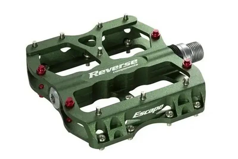 Brugt Reverse Components Escape Flat Pedals verde Drivetrain & Pedals