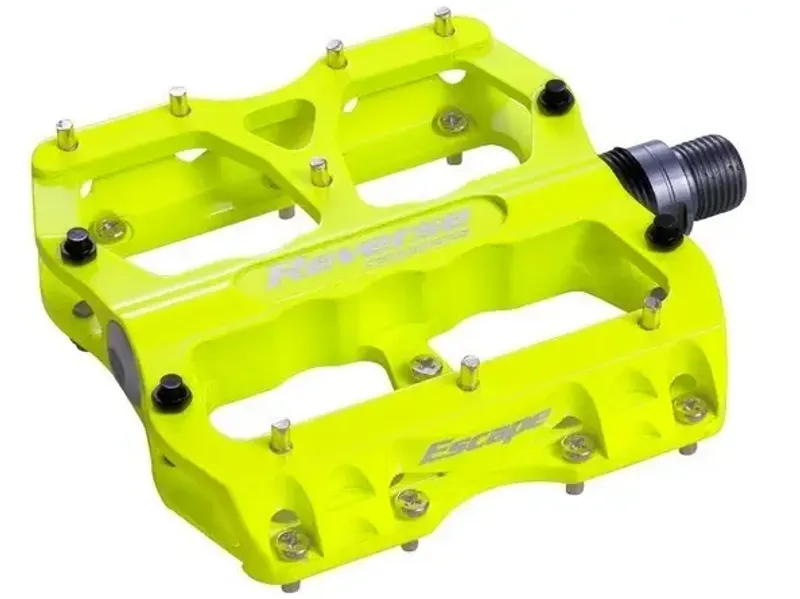 Used Reverse Components Escape Flat Pedals Neon-Yellow bike — image 1 of 2