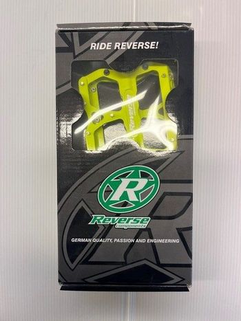 Used Reverse Components Escape Flat Pedals Neon-Yellow bike — image 2 of 2
