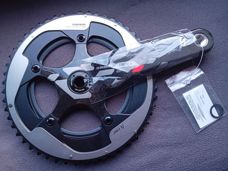 Käytetty Sram Red 22 Crankset Right Crank Arm 53-39 Chainrings Drivetrain & Pedals