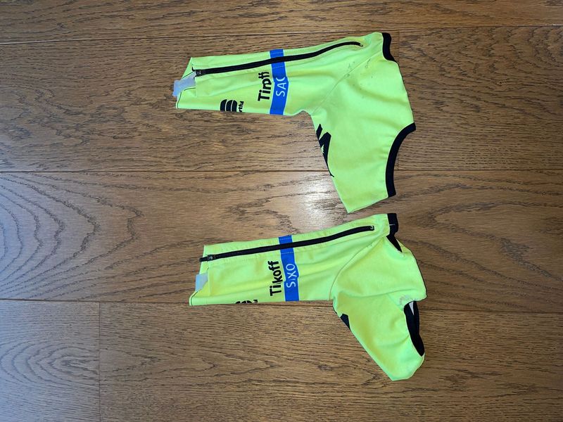 Brugt Sportful Tinkoff-Saxo Aero Shoe Covers Neon Yellow Cycling Clothing