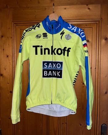 Used Sportful Tinkoff-Saxo Long Sleeve Cycling Jersey Size L bike