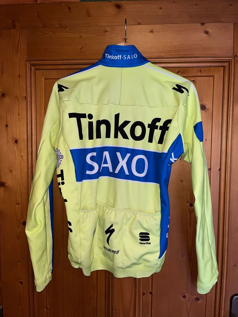 Used Sportful Tinkoff-Saxo Long Sleeve Cycling Jersey Size L bike — image 2 of 3