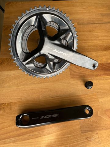 Używany Shimano 105 R7100 12-speed Crankset Power Pro Power Meter Drivetrain & Pedals
