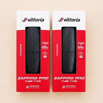 Vittoria, Pack 2 Pneus Zaffiro Pro 28-622 700x28C Graphene 2.0 Tubetype Folding