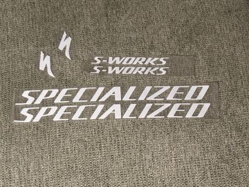 Brugt Specialized S-works Sticker Glossy White 6 pcs Drivetrain & Pedals