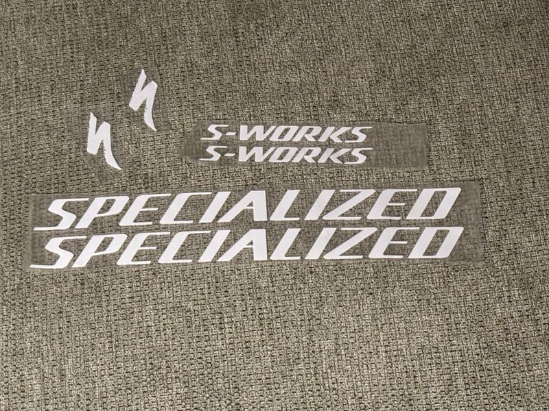 Used Specialized S-works Sticker Glossy White 6 pcs Drivetrain & Pedals