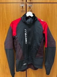 Castelli GORE-TEX サイクルジャケット ネイビー/レッド Castelli Giacca Gore Windstopper