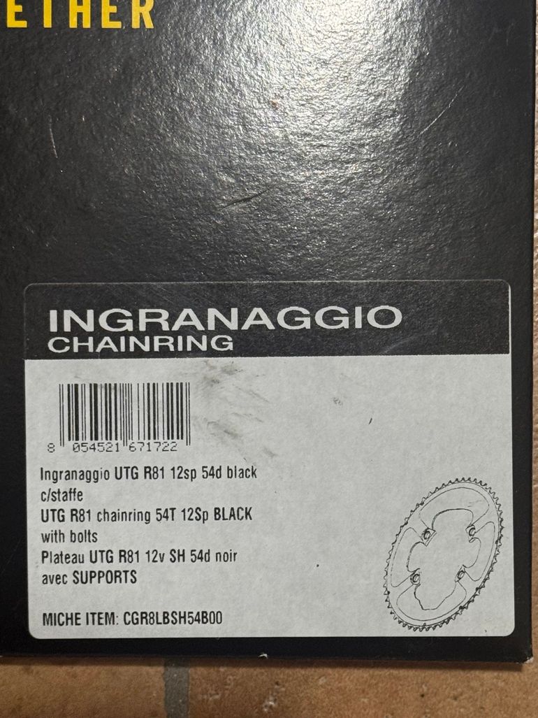 Used Miche Ingranaggio UTG R81 12sp 54d black bike — image 4 of 4