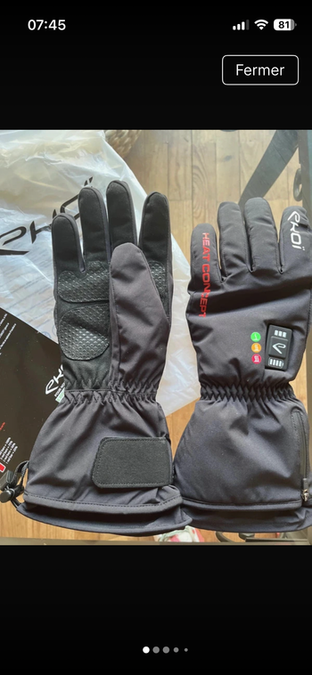 Ekoi, Ekoï Gants chauffants imperméables taille L