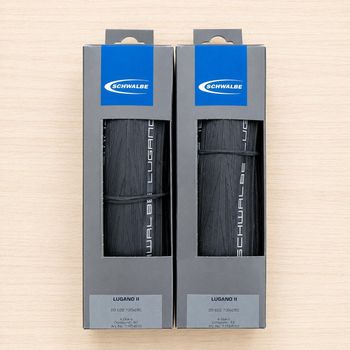 Schwalbe, Pack 2 Pneus Lugano II 28-622 Active K-Guard Tubetype Folding