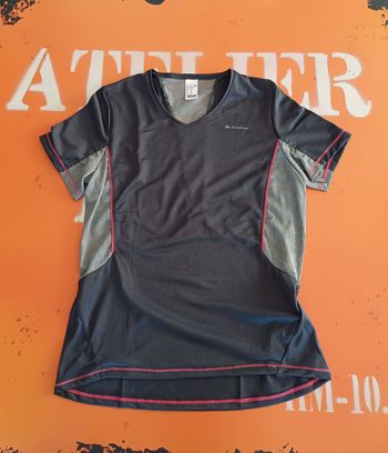 QUECHUA, Tshirt sportiva XS Grigio Rosa