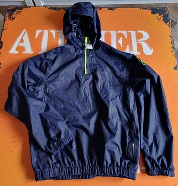 TRIBORD Giacca Cerata Impermeabile Blu e Giallo Fluo Outdoor Clothing d'occasion