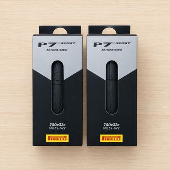 Pirelli, Pack 2 Pneus P7 Sport 32-622 700x32C Tubetype Folding