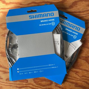 Brugt Shimano 2x SM-BH90-JK-SSR Disc Brake Hose - 1700mm Fork