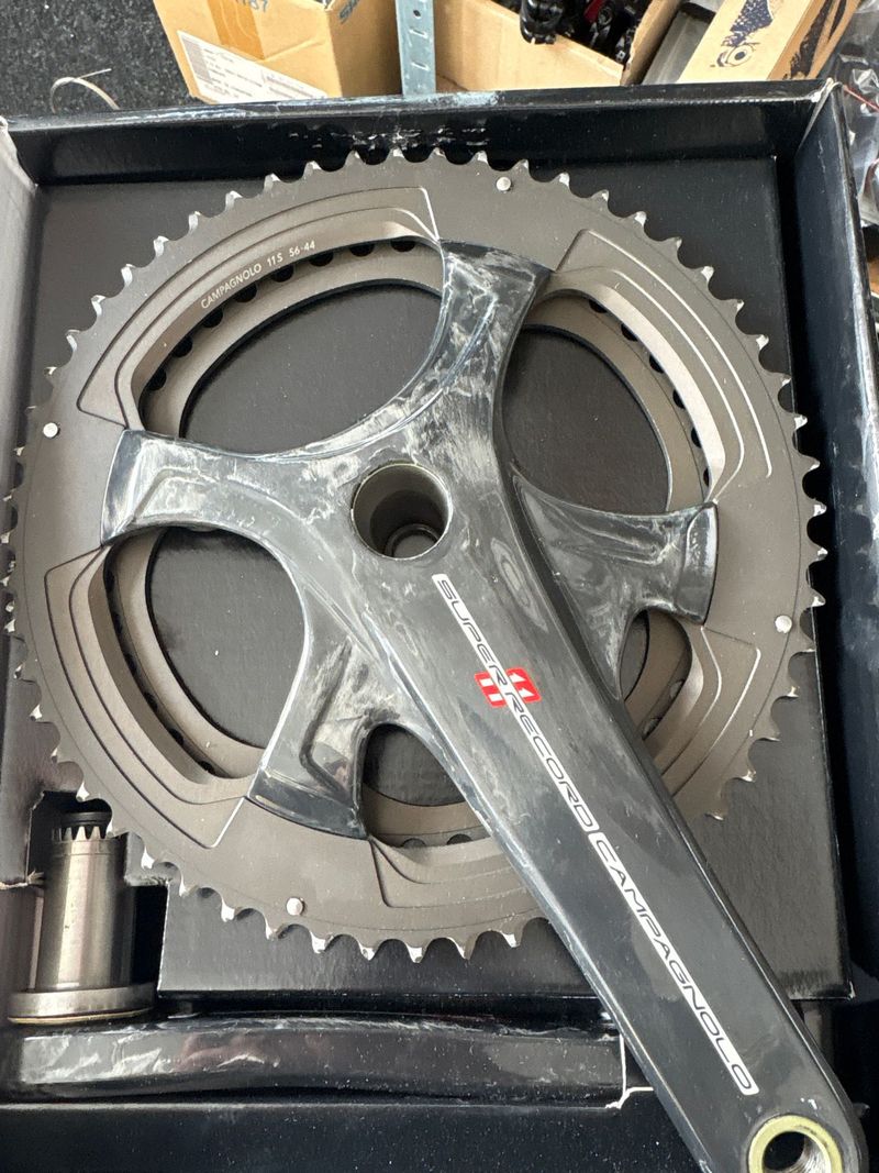 Brugt Campagnolo Super Record Crankset 175mm Drivetrain & Pedals