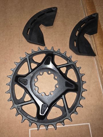 Gebrauchtes Sram X0 T-Type Eagle 32T 3mm Offset Chainring piú bashguard 2025 Drivetrain & Pedals