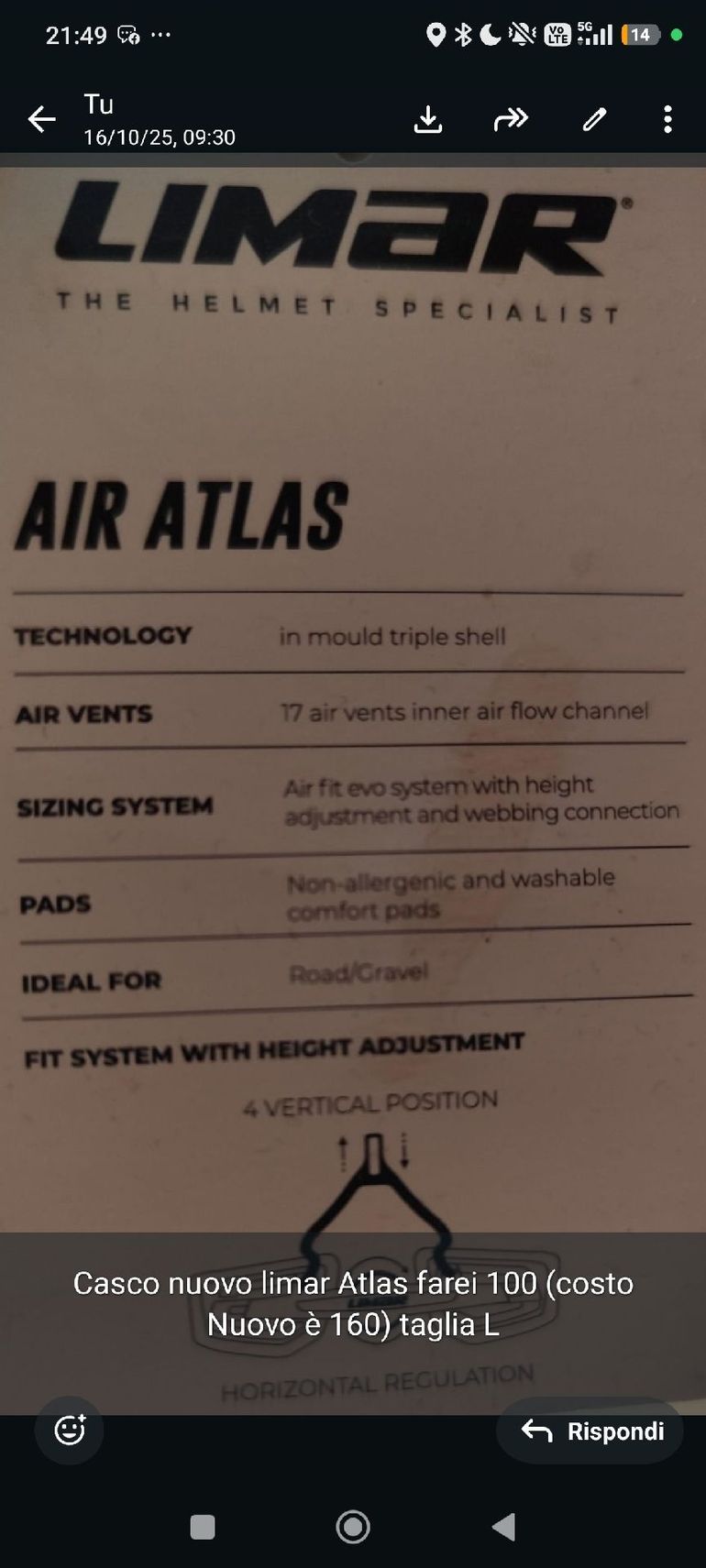 Used Limar atlas bike — image 6 of 6
