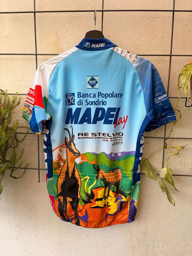 Used Santini X Mapei RE Stelvio Fahrradtrikot Rennrad Trikot GR L 2007 bike — image 6 of 8