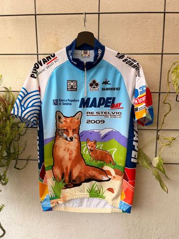Santini, X Mapei RE Stelvio Fahrradtrikot Rennrad Trikot GR L