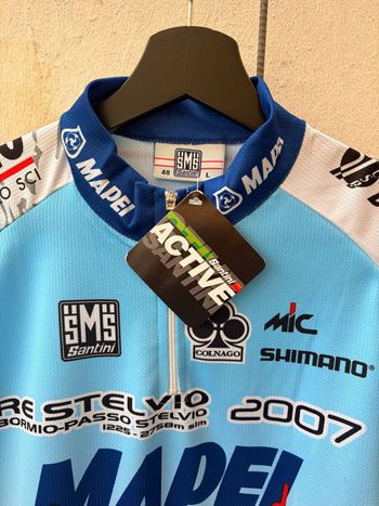 Used Santini X Mapei RE Stelvio Fahrradtrikot Rennrad Trikot GR L 2007 bike — image 5 of 8