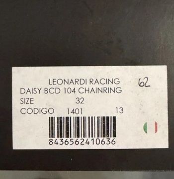Used leonardi Daisy 104 BCD 32T Chainring bike — image 1 of 3