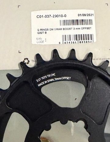 Używany Rotor Monocorona Q Ring Boost 3mm 32 denti Drivetrain & Pedals